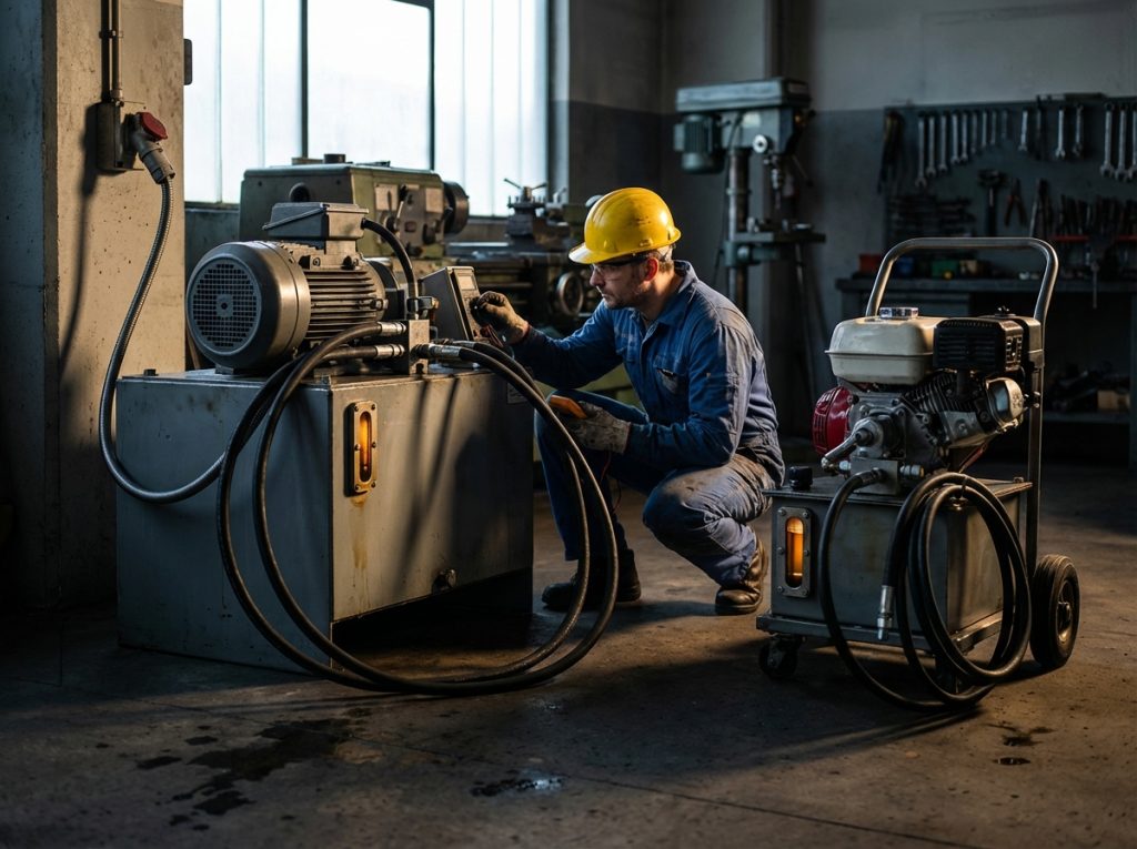 Бензиновая или электрическая маслостанция: что выбрать для работы 2 - Производство гидравлического оборудования benzinovaya ili elektricheskaya maslostantsiya chto vybrat d 1 - HydraulicUnit - Бензиновая или электрическая маслостанция: что выбрать для работы