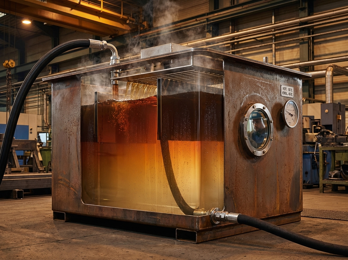 Как рассчитать объем гидробака для маслостанции 2 - Производство гидравлического оборудования Процесс охлаждения гидравлического масла в баке - горячее масло остывает на большой площади поверхности резервуара