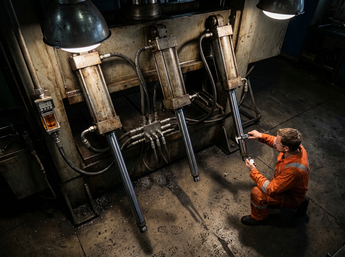 Расчёт расхода масла для трёх гидроцилиндров работающих одновременно - формула расхода Q=S×V×60