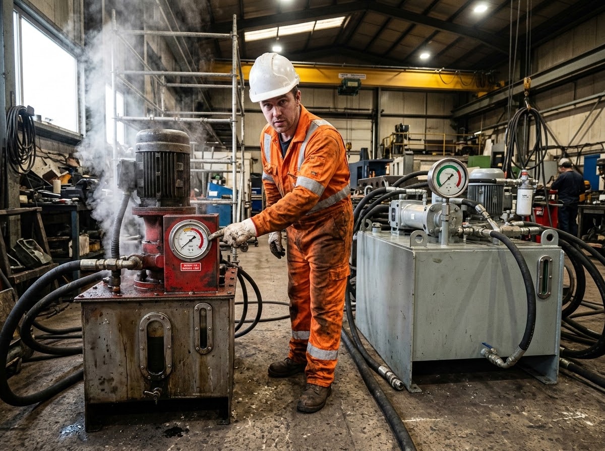 Расчет объема гидробака: хватит лить масло на глазок 2 - Производство гидравлического оборудования Сравнение маленького перегретого гидробака и избыточно большого резервуара - зачем правильно рассчитывать объем масляного бака